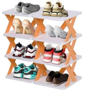 LAIGOO Free Standing Shoe rack Orange
